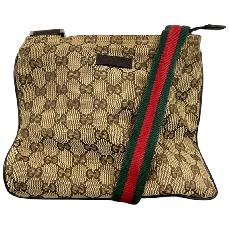 Men's GG Supreme Messenger Bag Beige