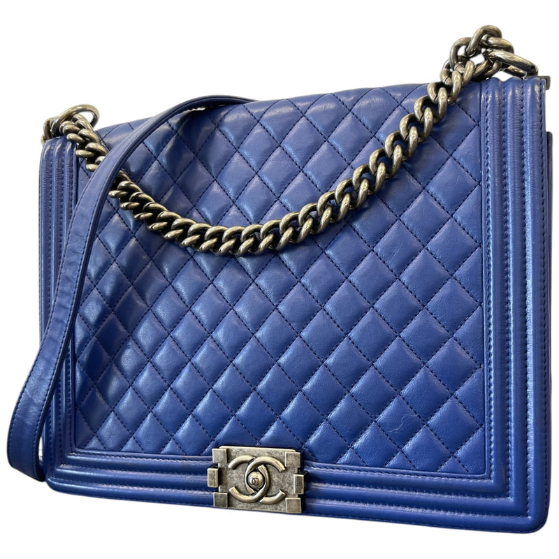 Women's Boy Flap XL Handbag Blue