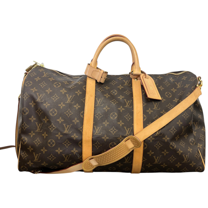 Men's Monogram Keepall Bandoulière 50 Bag Brown