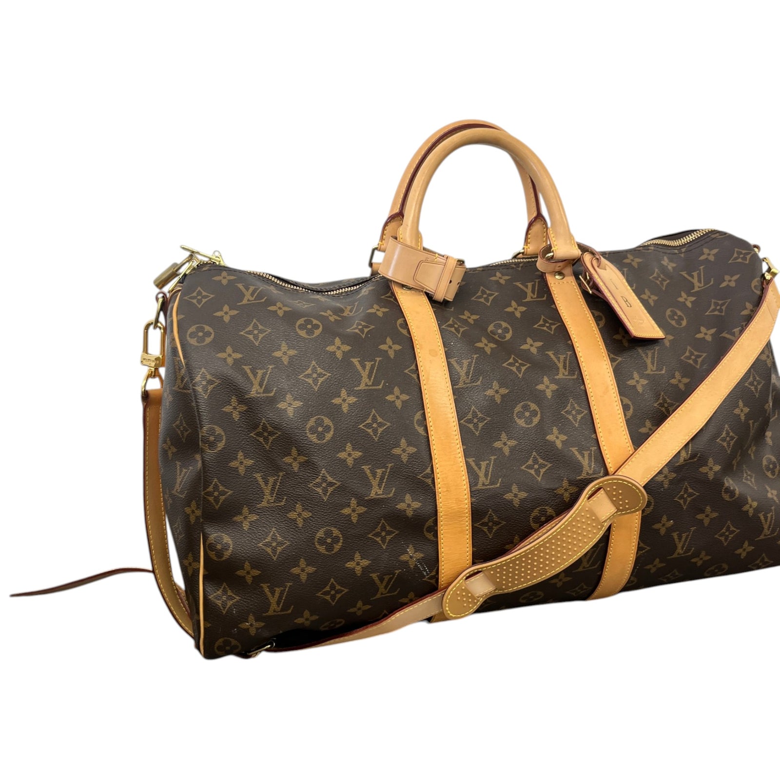 Men's Monogram Keepall Bandoulière 50 Bag Brown - Photo 4