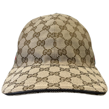 Men's Gg Canvas Baseball Cap Beige Size M