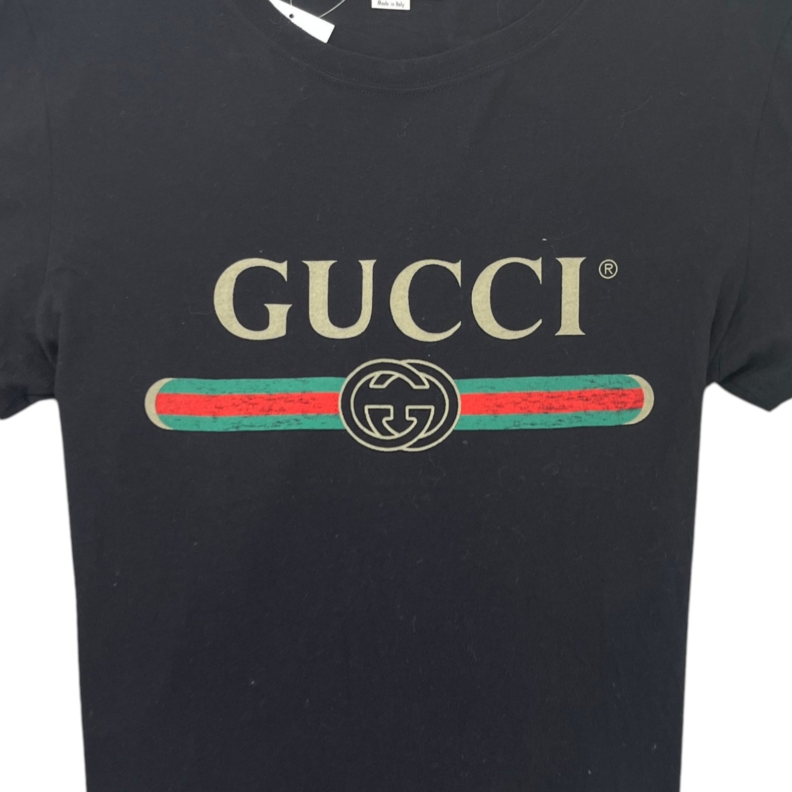 Men's Logo Print T-Shirt Black Size XS - Photo 5