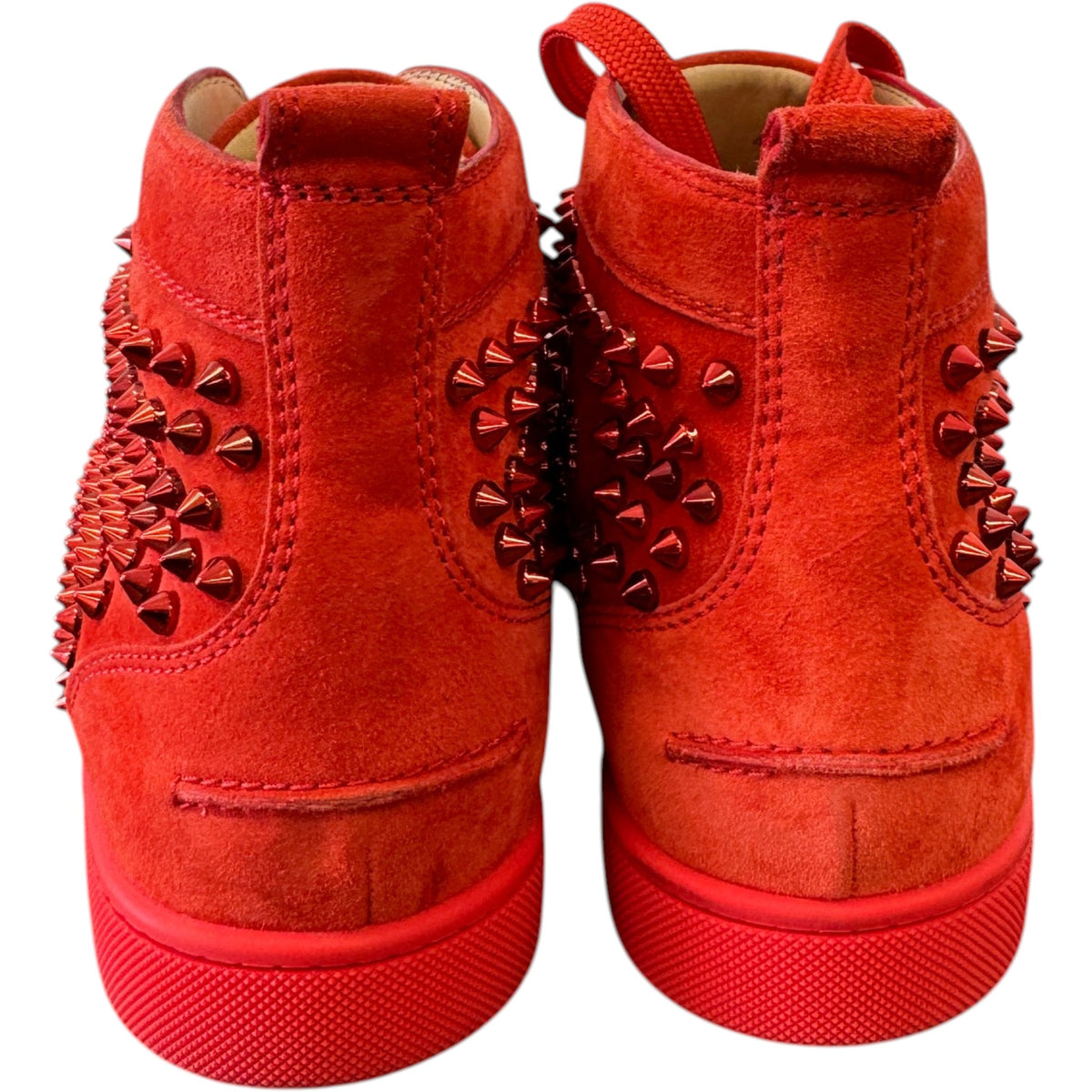 Men's Louis Spikes High Trainers Red Size UK 6.5 / EU 40.5 - Photo 9