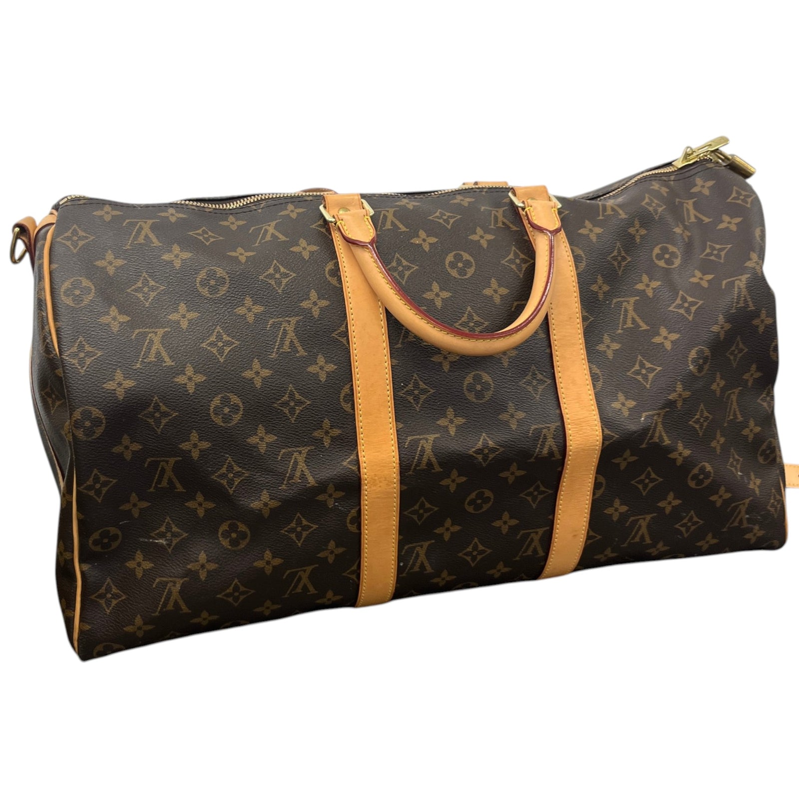 Men's Monogram Keepall Bandoulière 50 Bag Brown - Photo 8