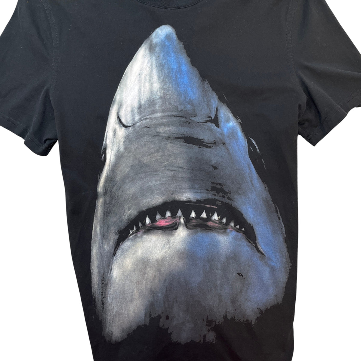 Men's Shark T-Shirt Black Size S - Photo 5