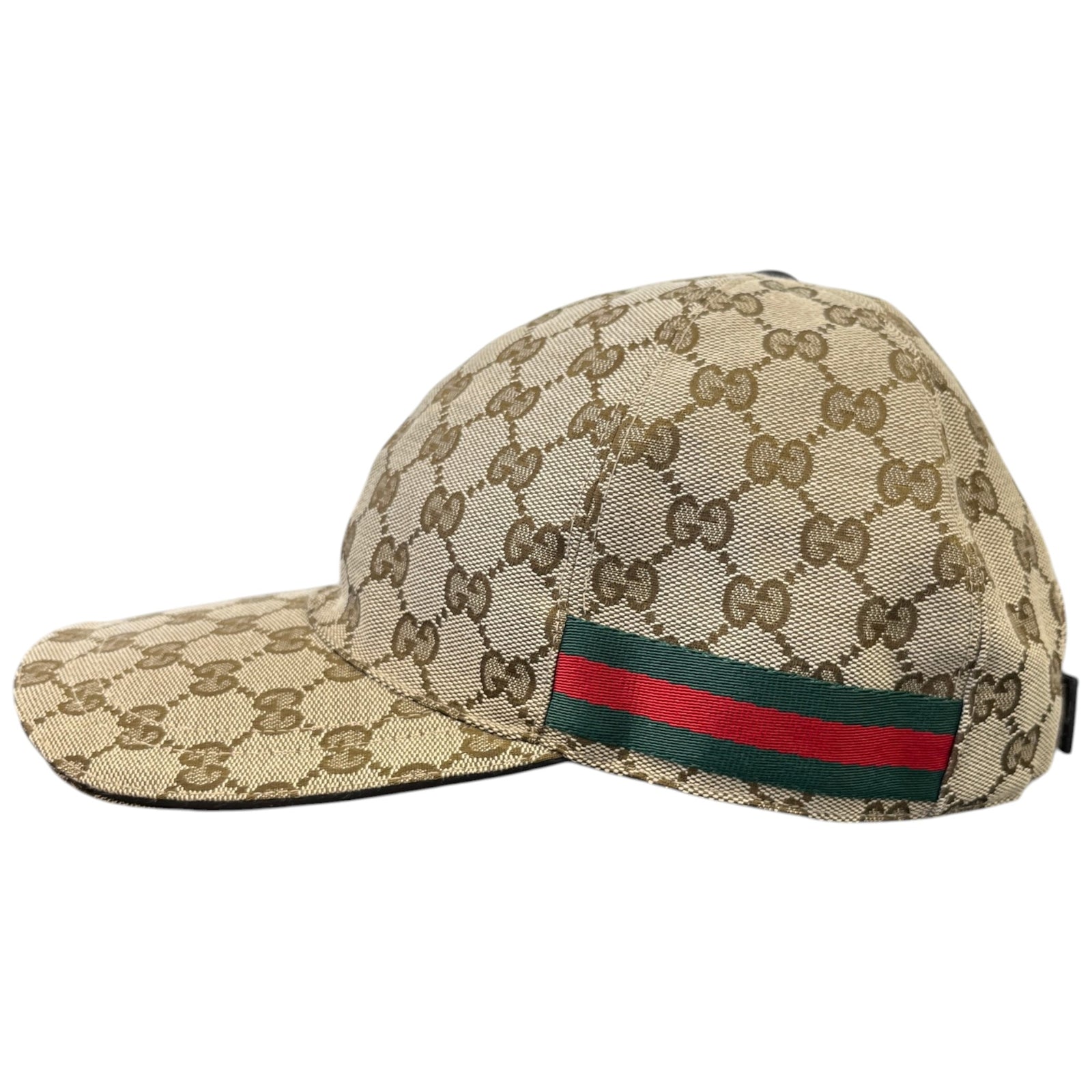 Men's Gg Canvas Baseball Cap Beige Size M - Photo 6