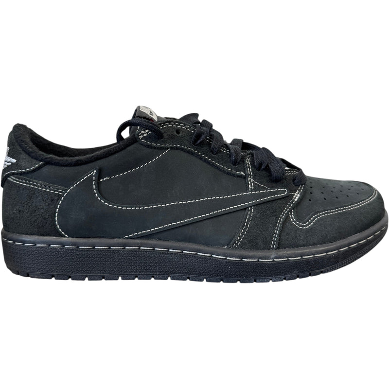 Men's Travis Scott x Air Jordan 1 Retro Low OG SP "Black Phantom" Low Trainers Black Size UK 10 / EU 44