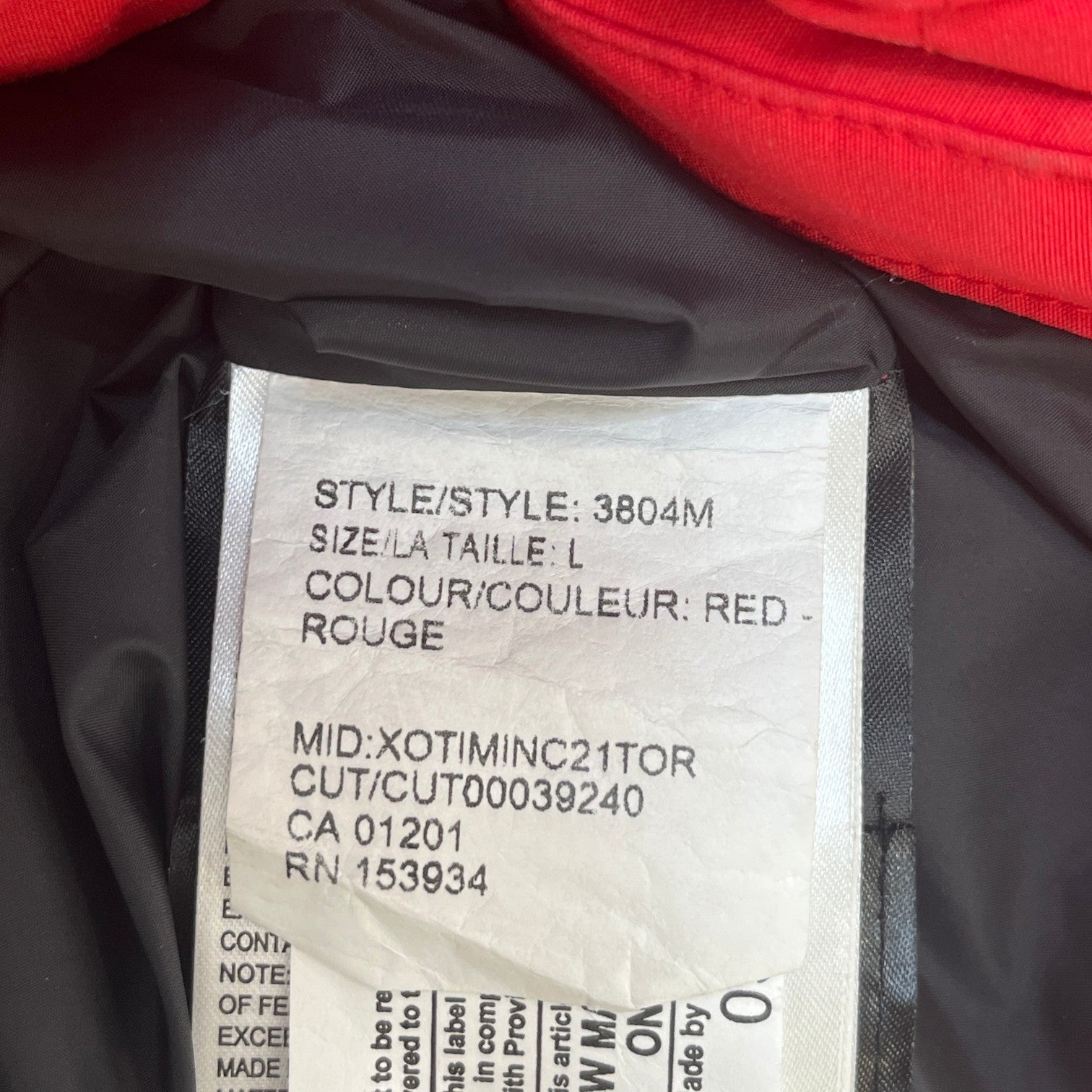 Men's Macmillan Down Jacket Red Size L - Photo 7
