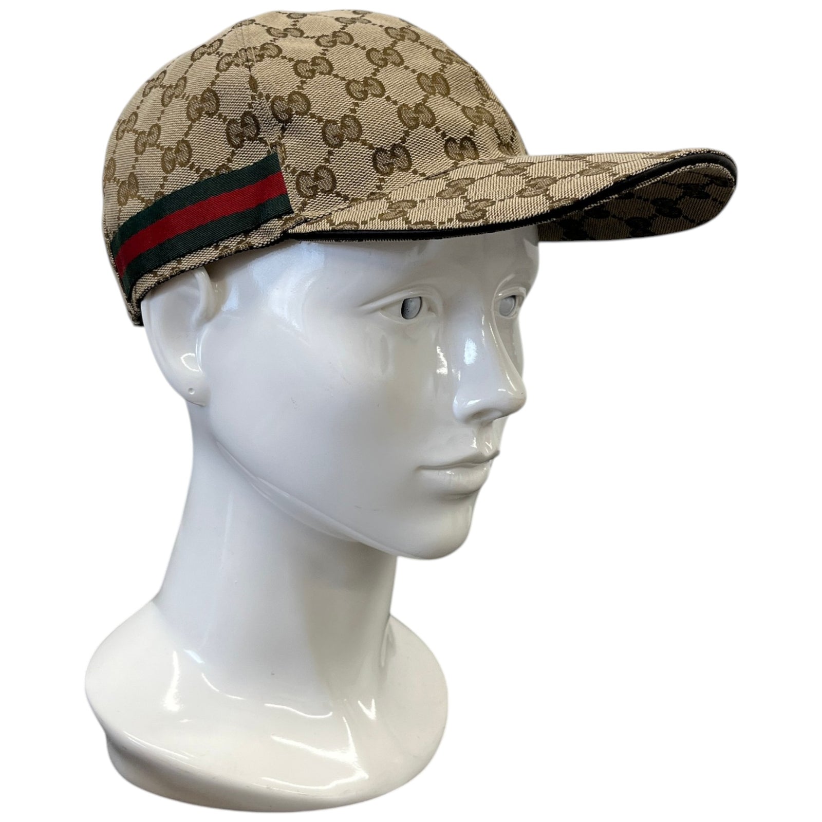Men's Gg Canvas Baseball Cap Beige Size M - Photo 3