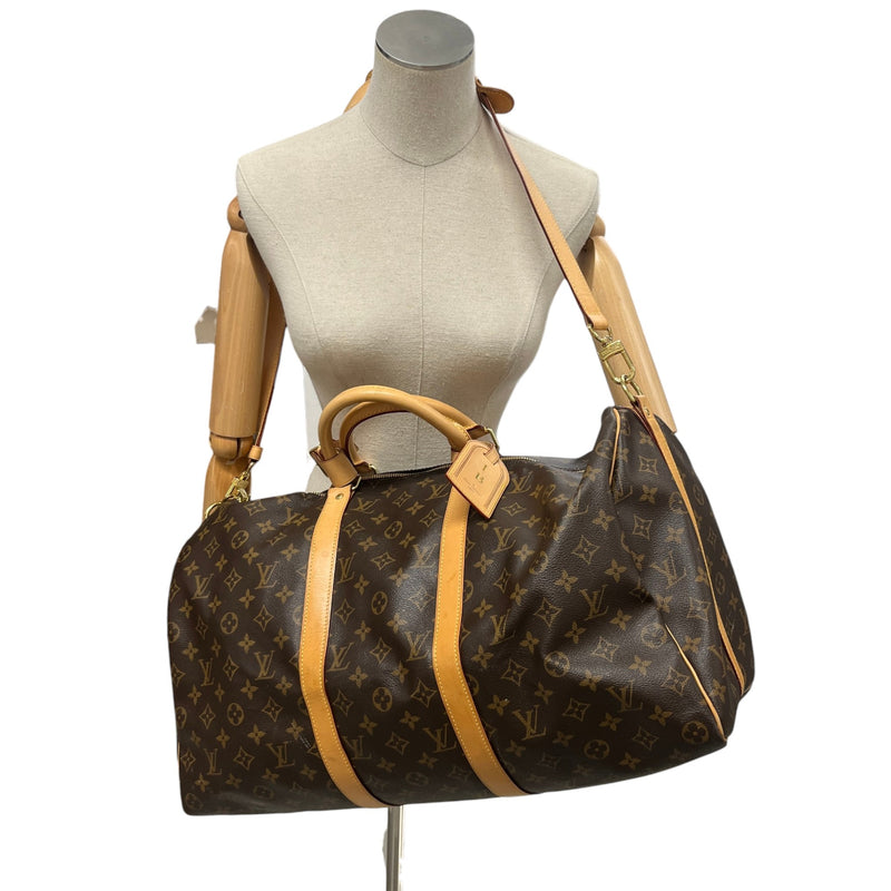 Men's Monogram Keepall Bandoulière 50 Bag Brown