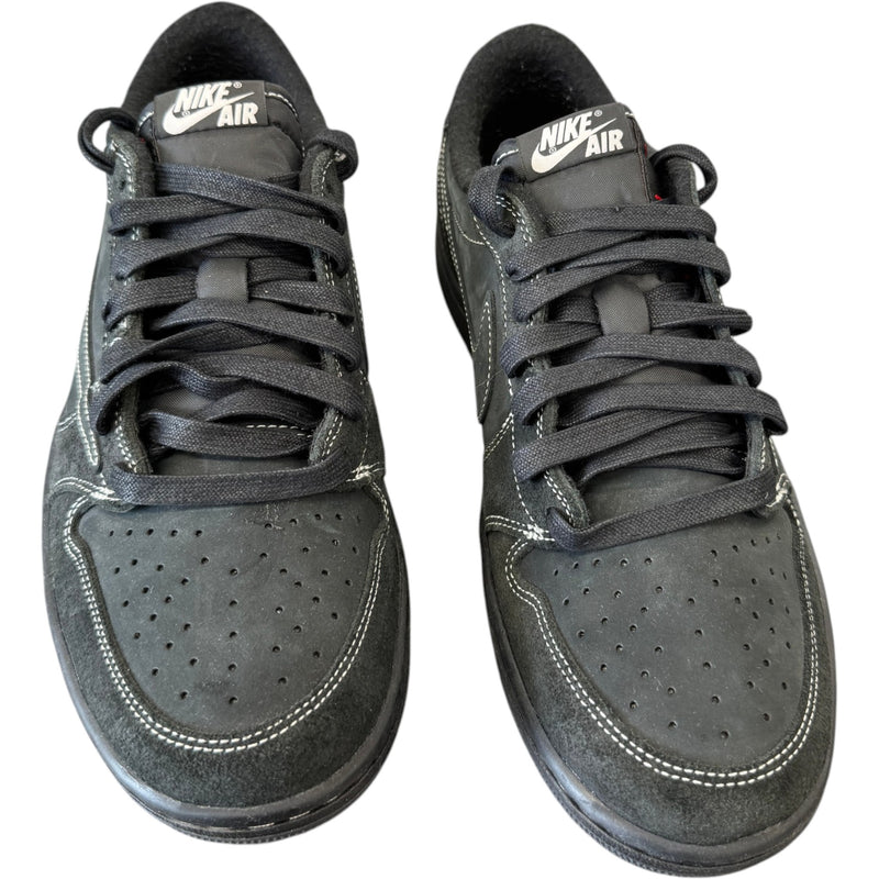 Men's Travis Scott x Air Jordan 1 Retro Low OG SP "Black Phantom" Low Trainers Black Size UK 10 / EU 44