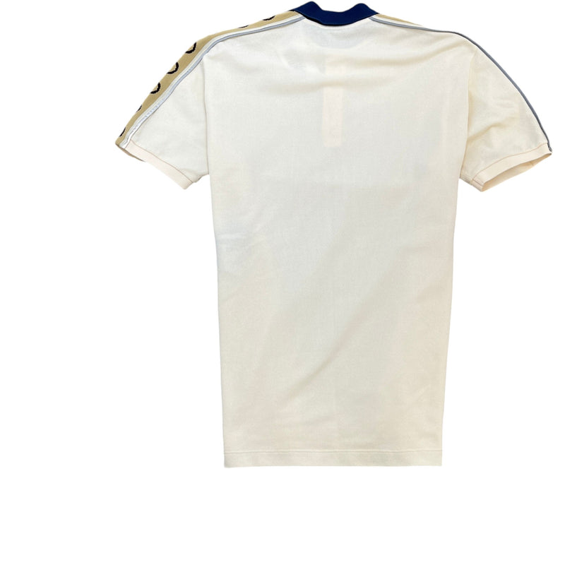 Men's Tape Logo Polo Shirt Cream Size L