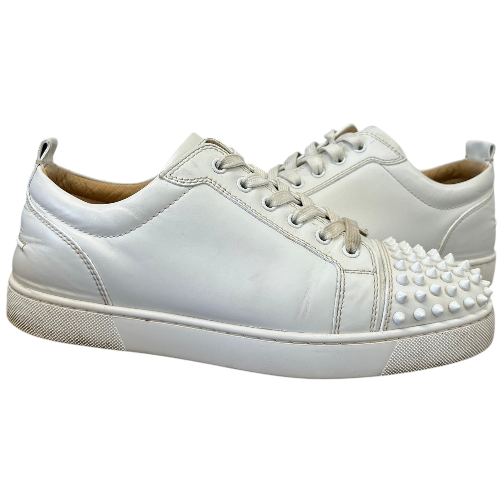 Men's Louis Junior Spikes Low Trainers White Size EU 42 / UK 8 - Photo 3