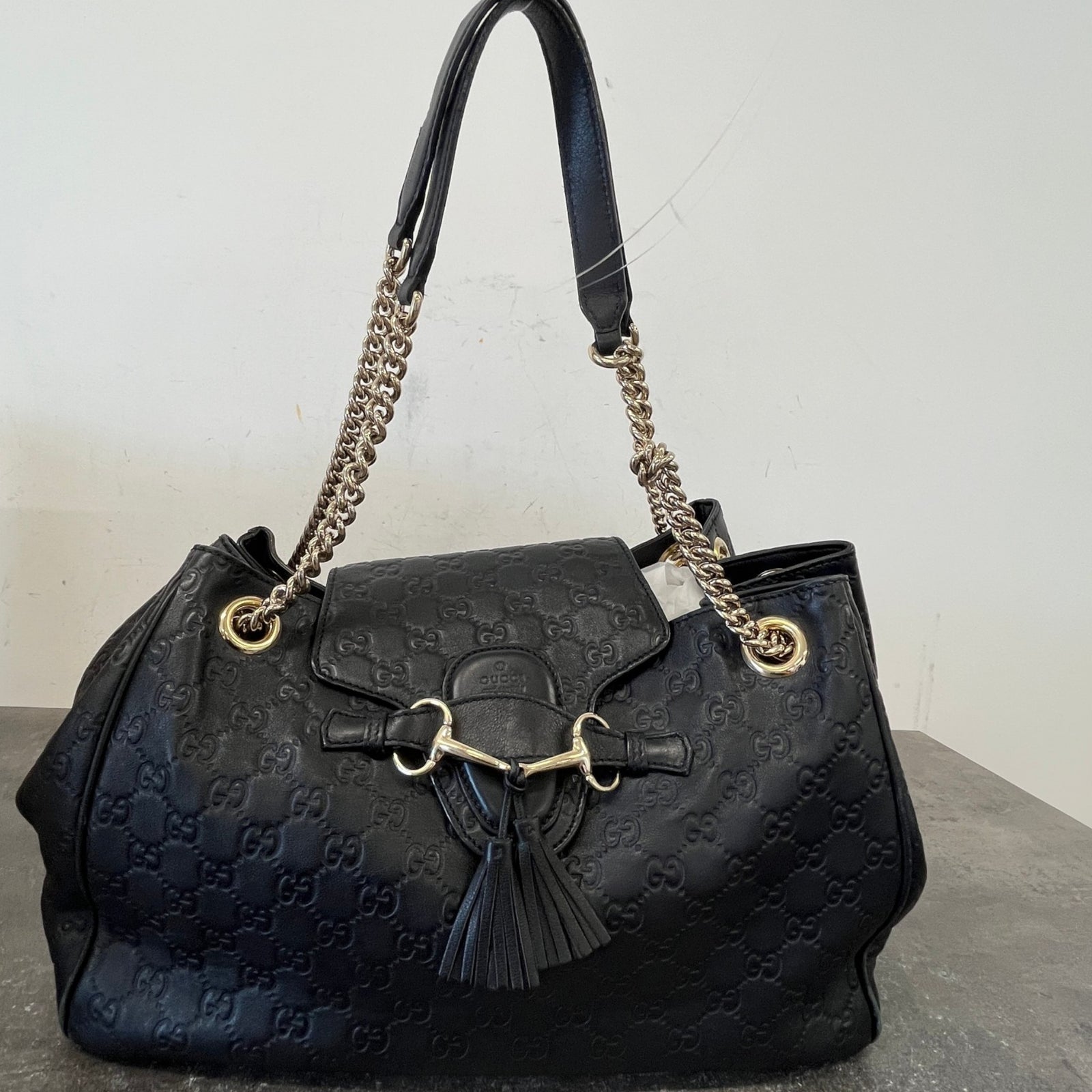 Women's Emily Guccissima Handbag Black - Photo 13