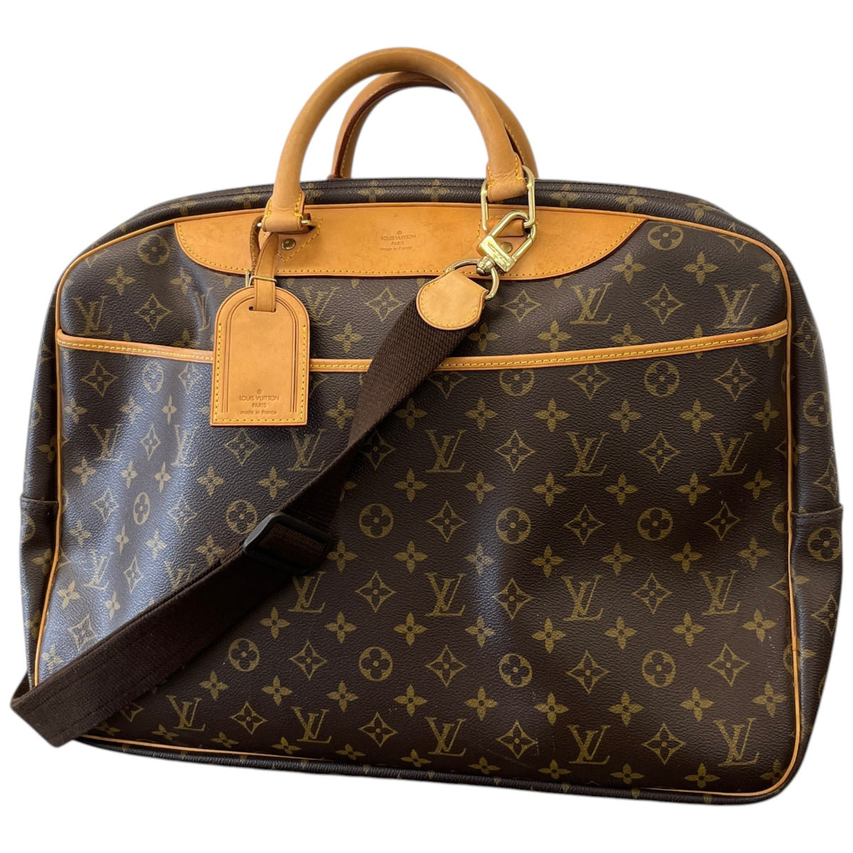 Women's Monogram Alizé 24 Heures Travel Bag Brown - Photo 4