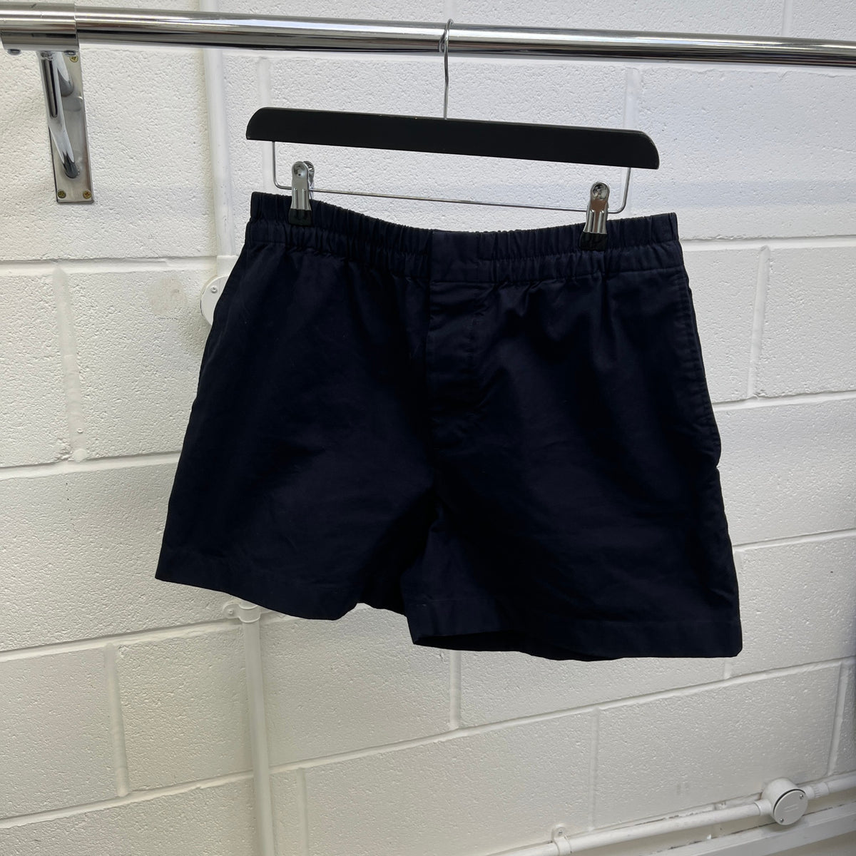 Women's Logo Embroidered Shorts Navy Size XL / UK 14 - Photo 8