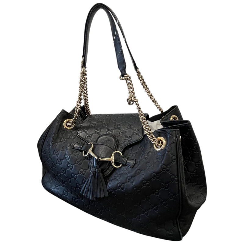 Women's Emily Guccissima Handbag Black
