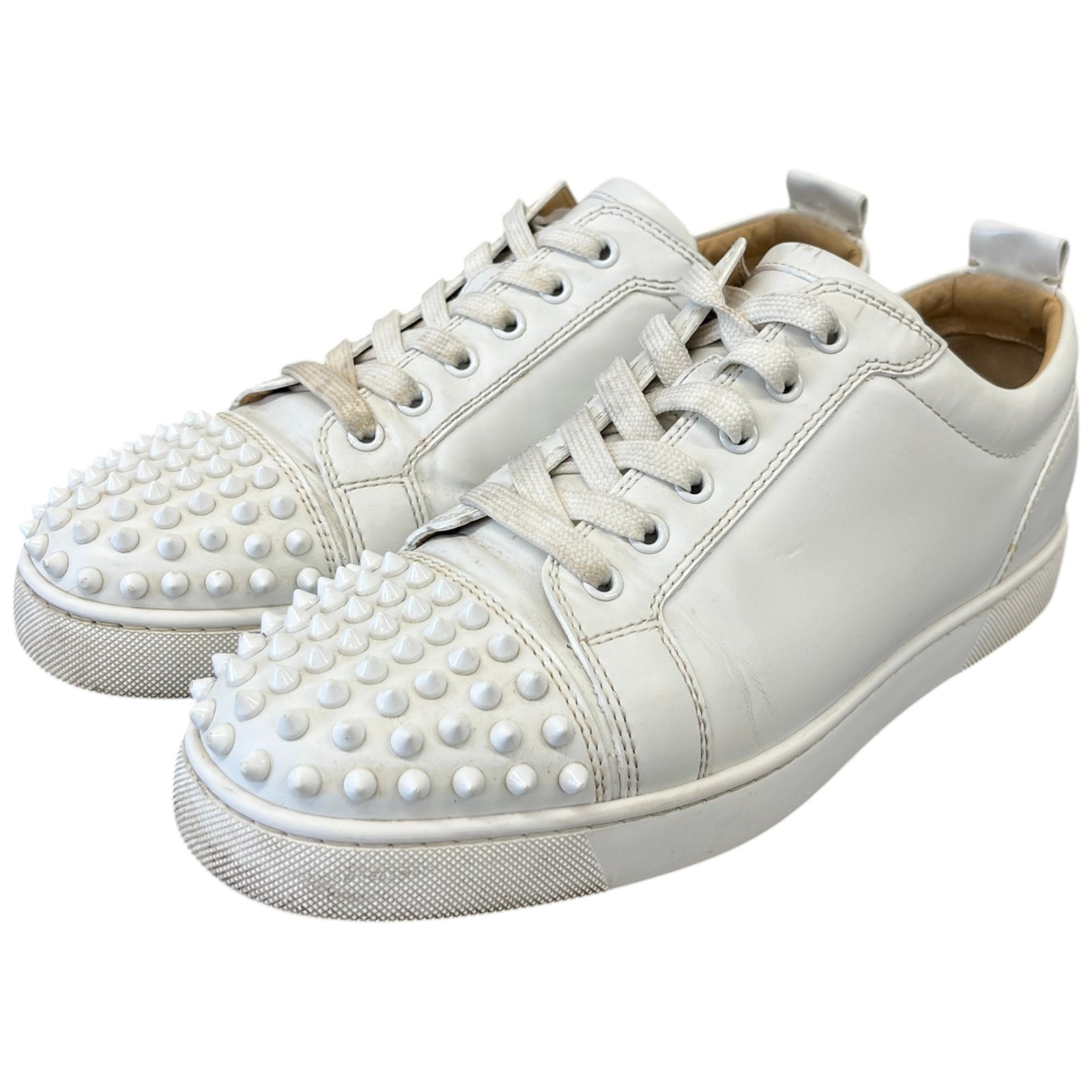 Men's Louis Junior Spikes Low Trainers White Size EU 42 / UK 8 - Photo 9