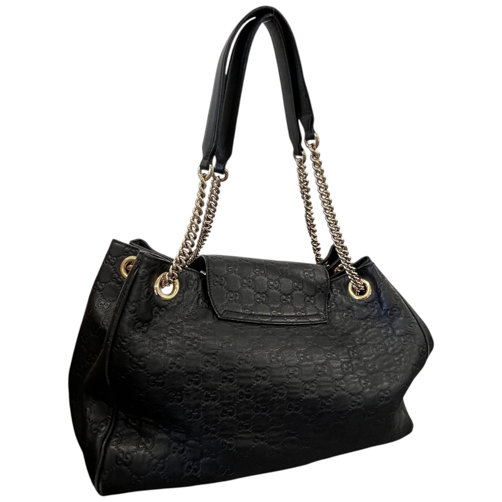 Women's Emily Guccissima Handbag Black - Photo 8
