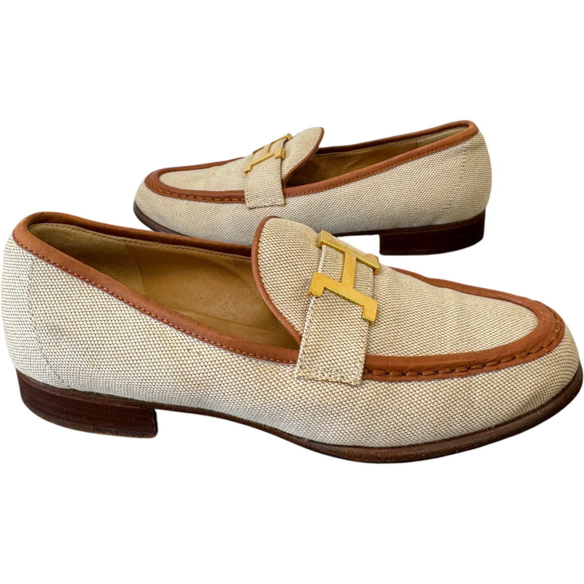 Women's Mocassim Loafers Brown Size UK 3 / EU 36 - Photo 3