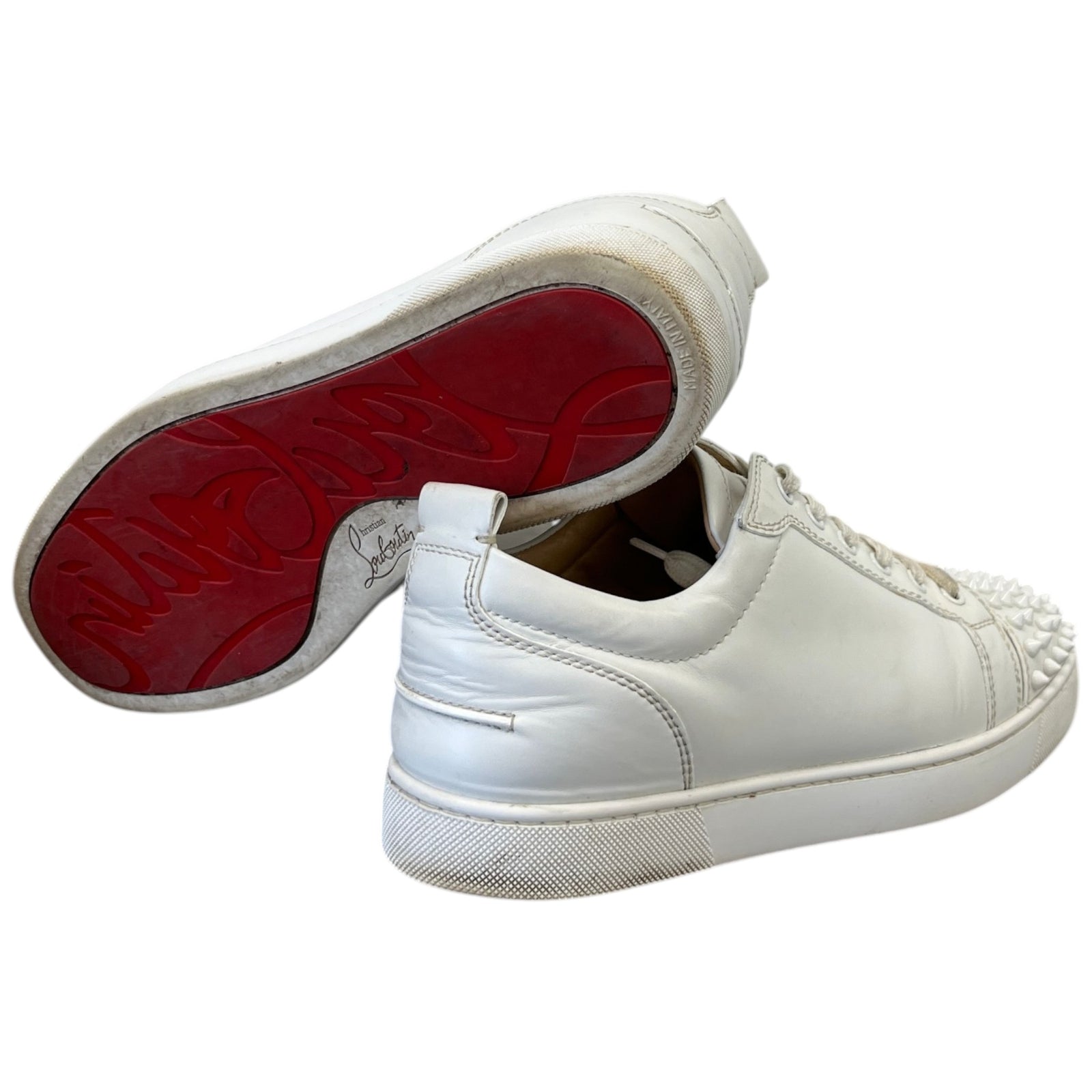 Men's Louis Junior Spikes Low Trainers White Size EU 42 / UK 8 - Photo 10