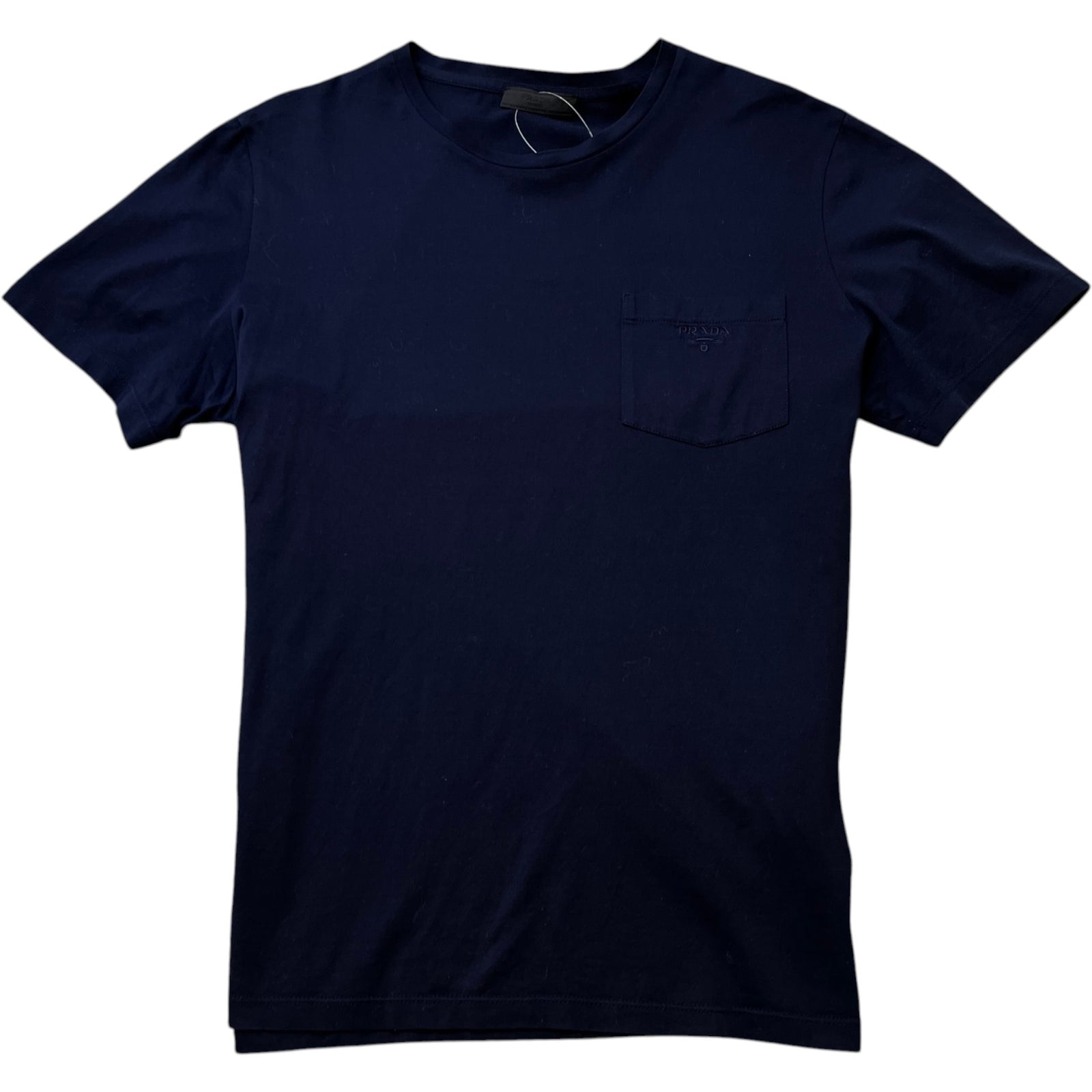 Men's Embroidered Logo T-Shirt Navy Size M - Photo 1