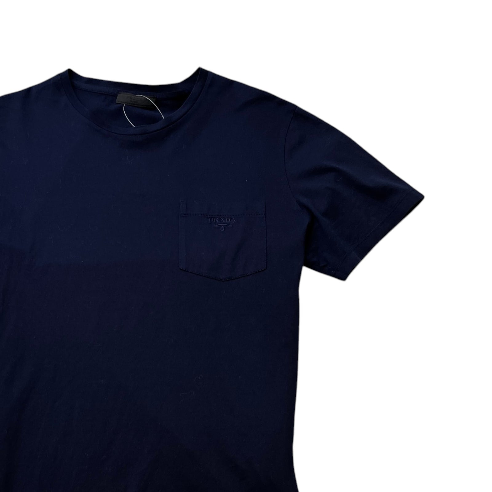 Men's Embroidered Logo T-Shirt Navy Size M - Photo 3