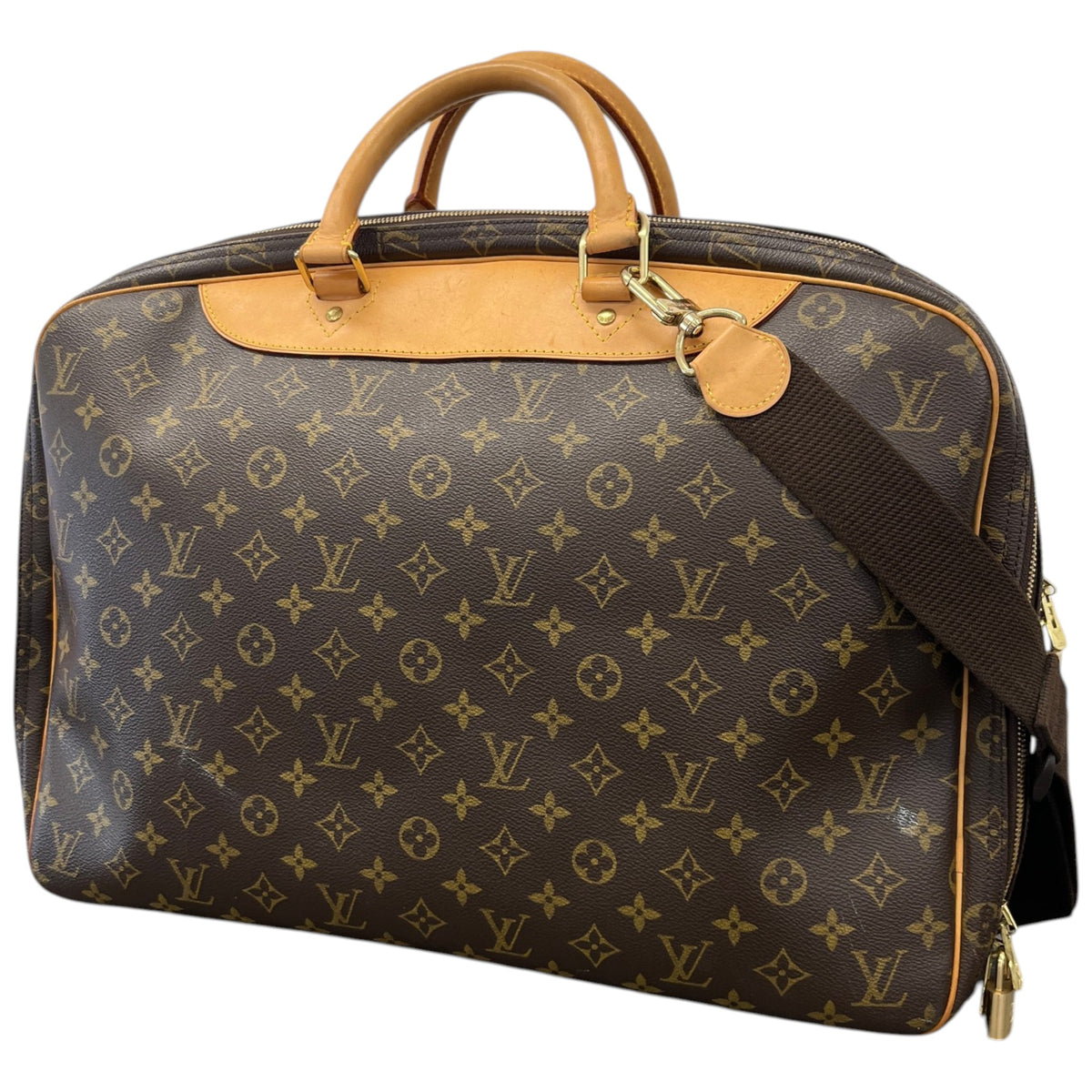 Women's Monogram Alizé 24 Heures Travel Bag Brown - Photo 8