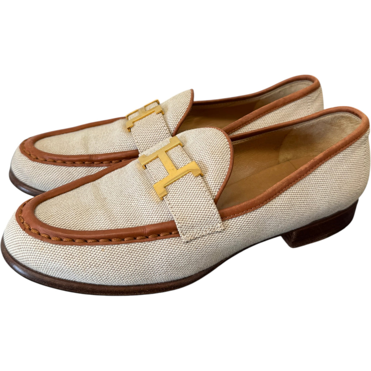 Women's Mocassim Loafers Brown Size UK 3 / EU 36 - Photo 7