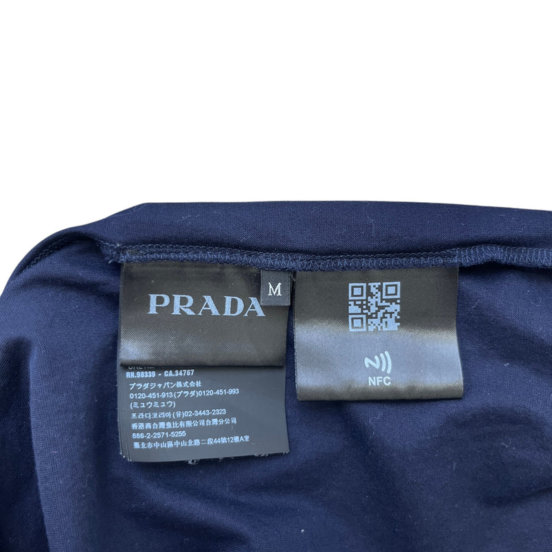 Men's Embroidered Logo T-Shirt Navy Size M