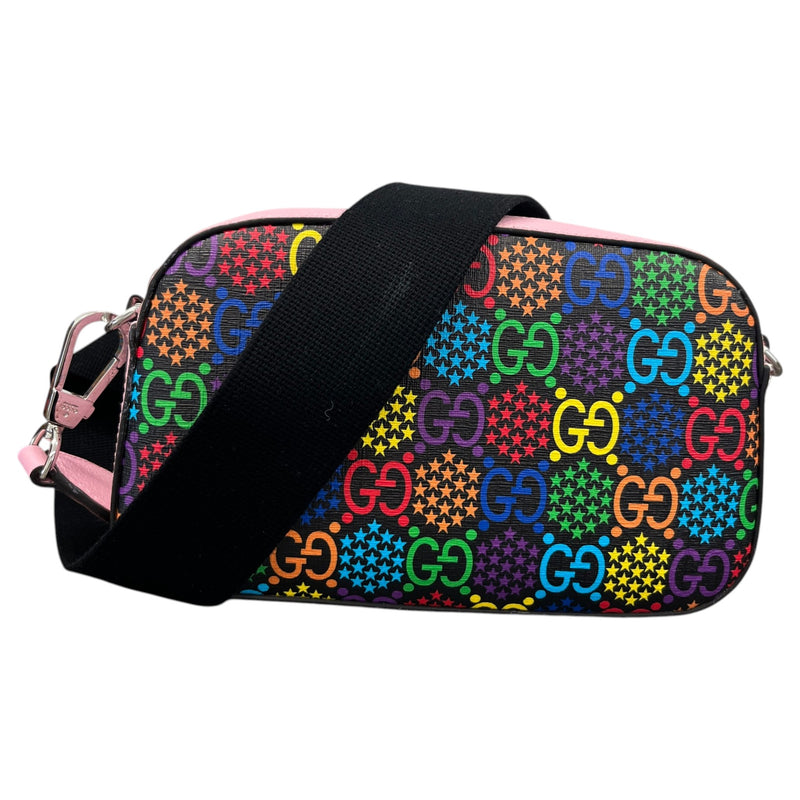 Women's GG Psychedelic Camera Crossbody Bag Pink