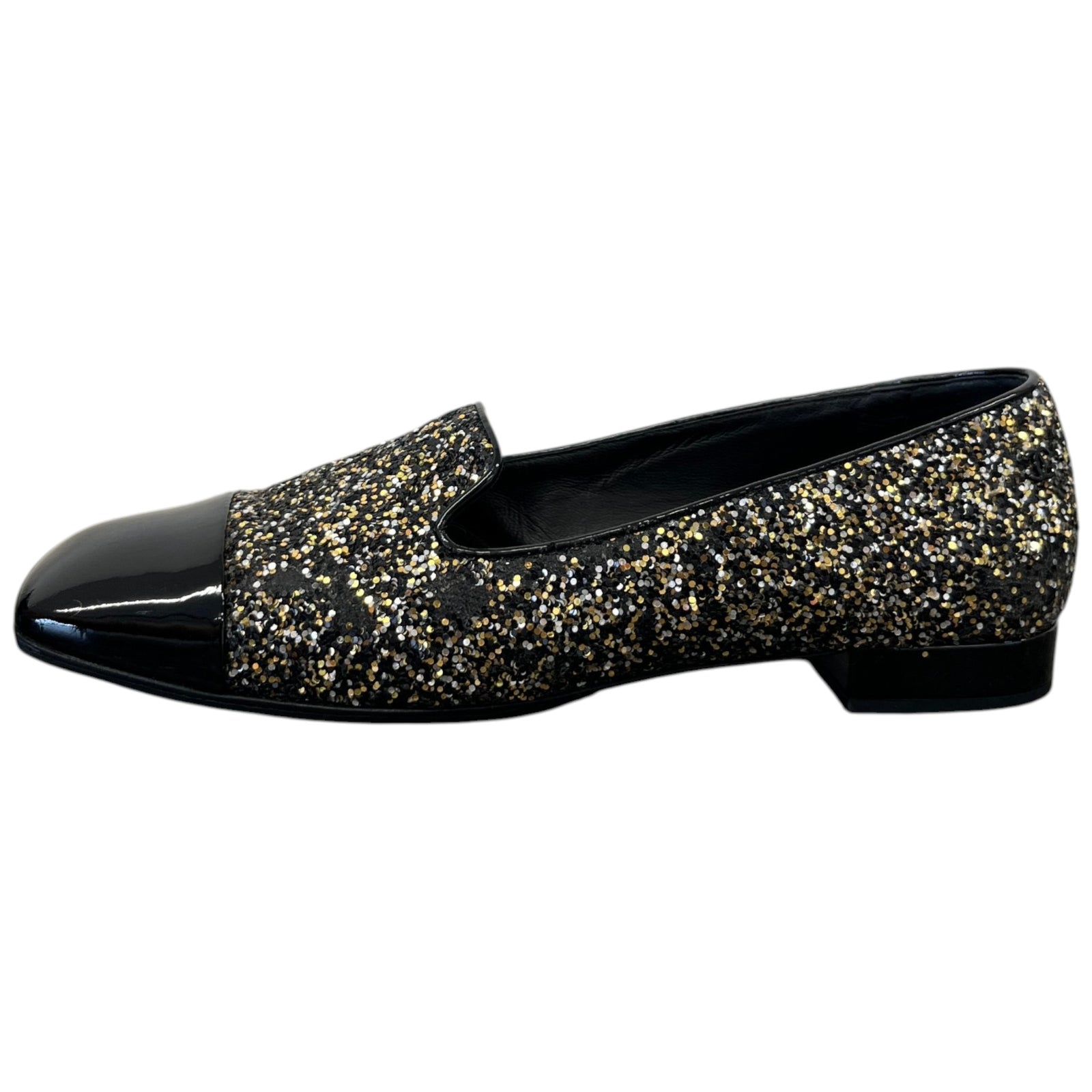 Women's Glitter Cap Toe Mules Black Size EU 38.5 / UK 5.5 - Photo 5