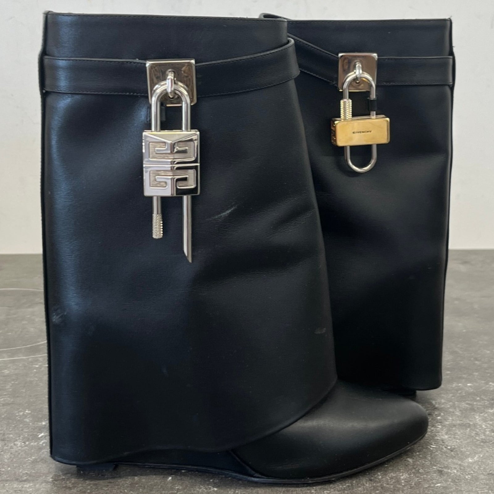 Women's Shark Lock Ankle 90 Boots Black Size UK 6 / EU 39 - Photo 12