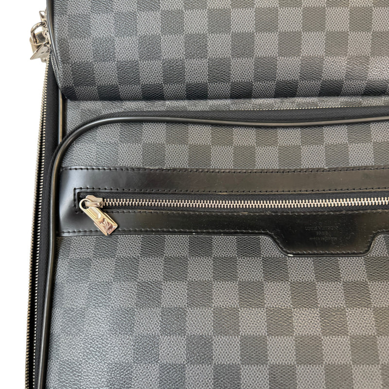 Men's Pégase Légère 55 Damier Graphite Suitcase Black