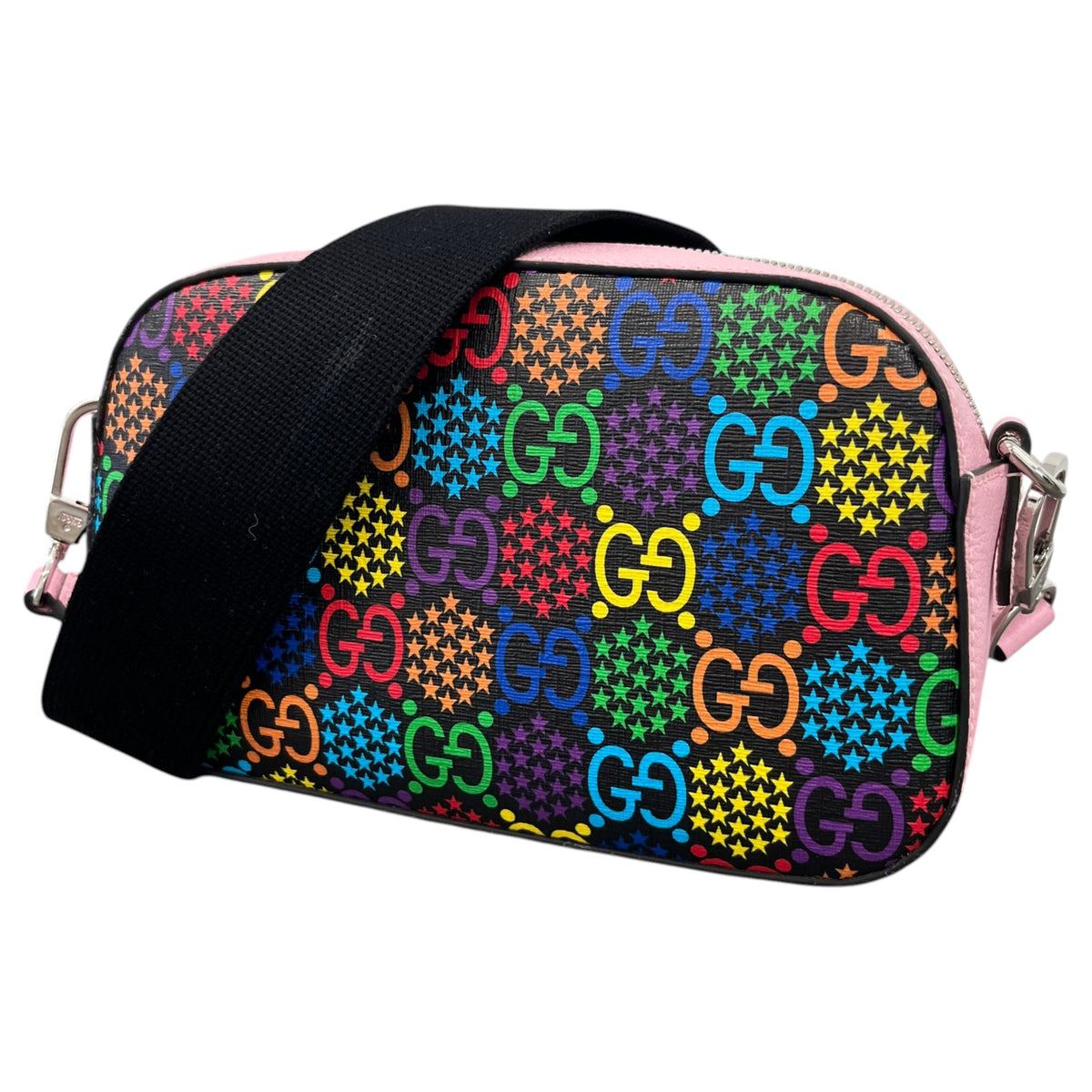 Women's GG Psychedelic Camera Crossbody Bag Pink - Photo 5