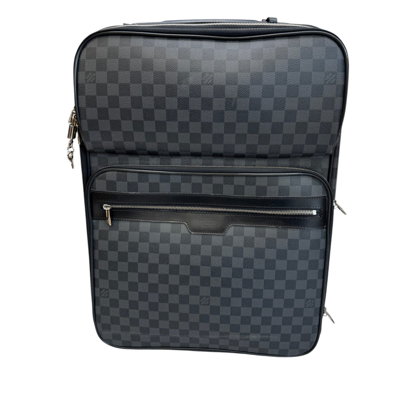 Men's Pégase Légère 55 Damier Graphite Suitcase Black