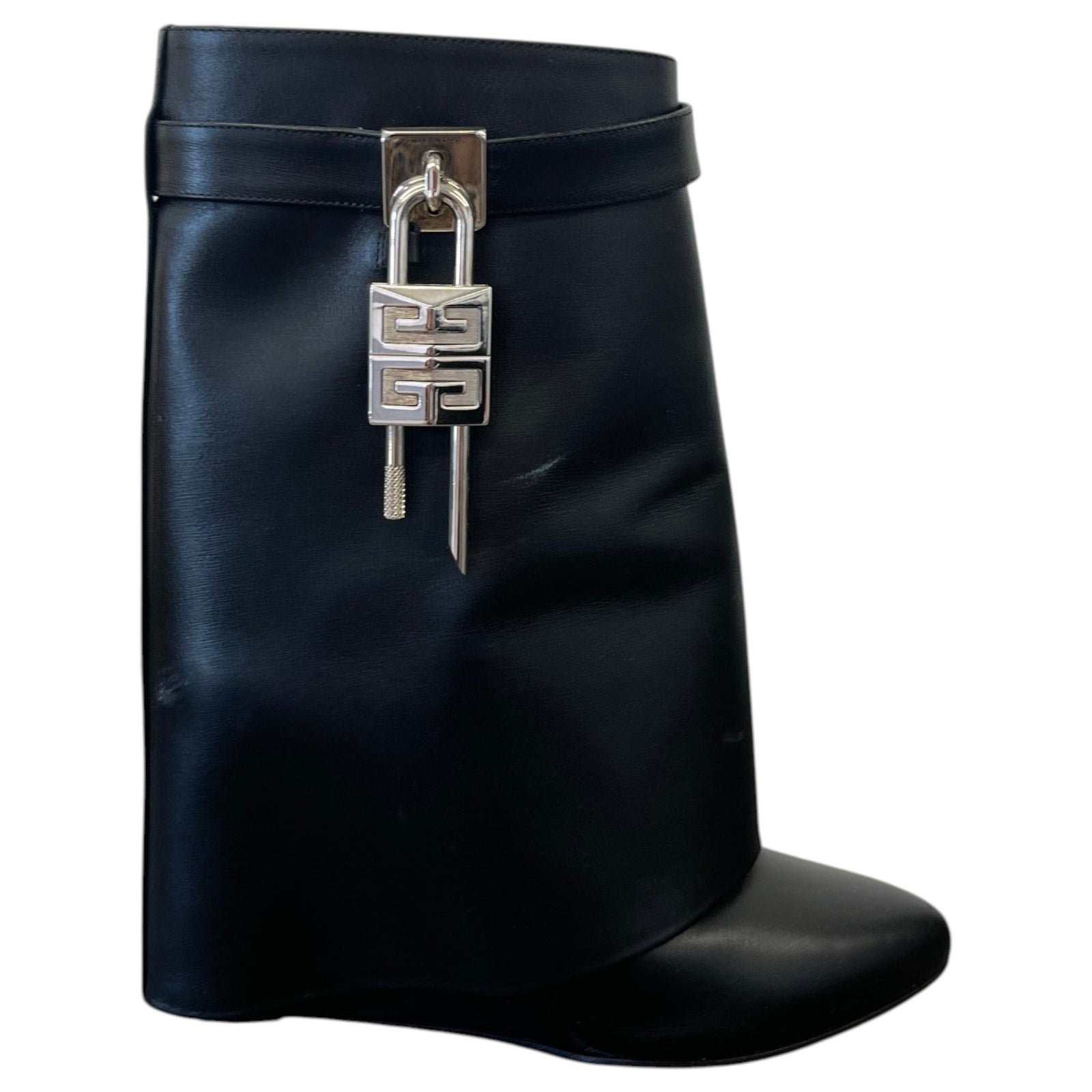 Women's Shark Lock Ankle 90 Boots Black Size UK 6 / EU 39 - Photo 1