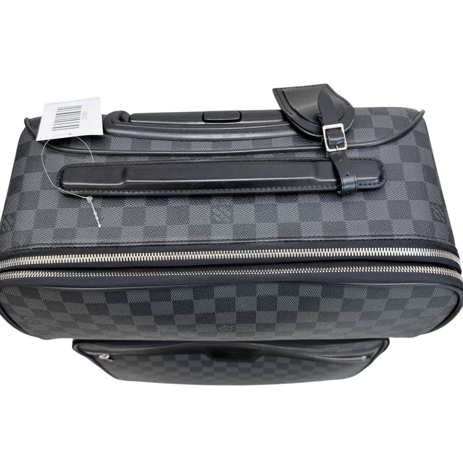 Men's Pégase Légère 55 Damier Graphite Suitcase Black - Photo 10
