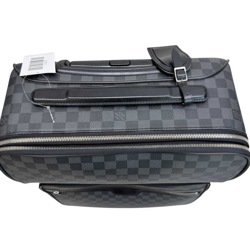 Men's Pégase Légère 55 Damier Graphite Suitcase Black