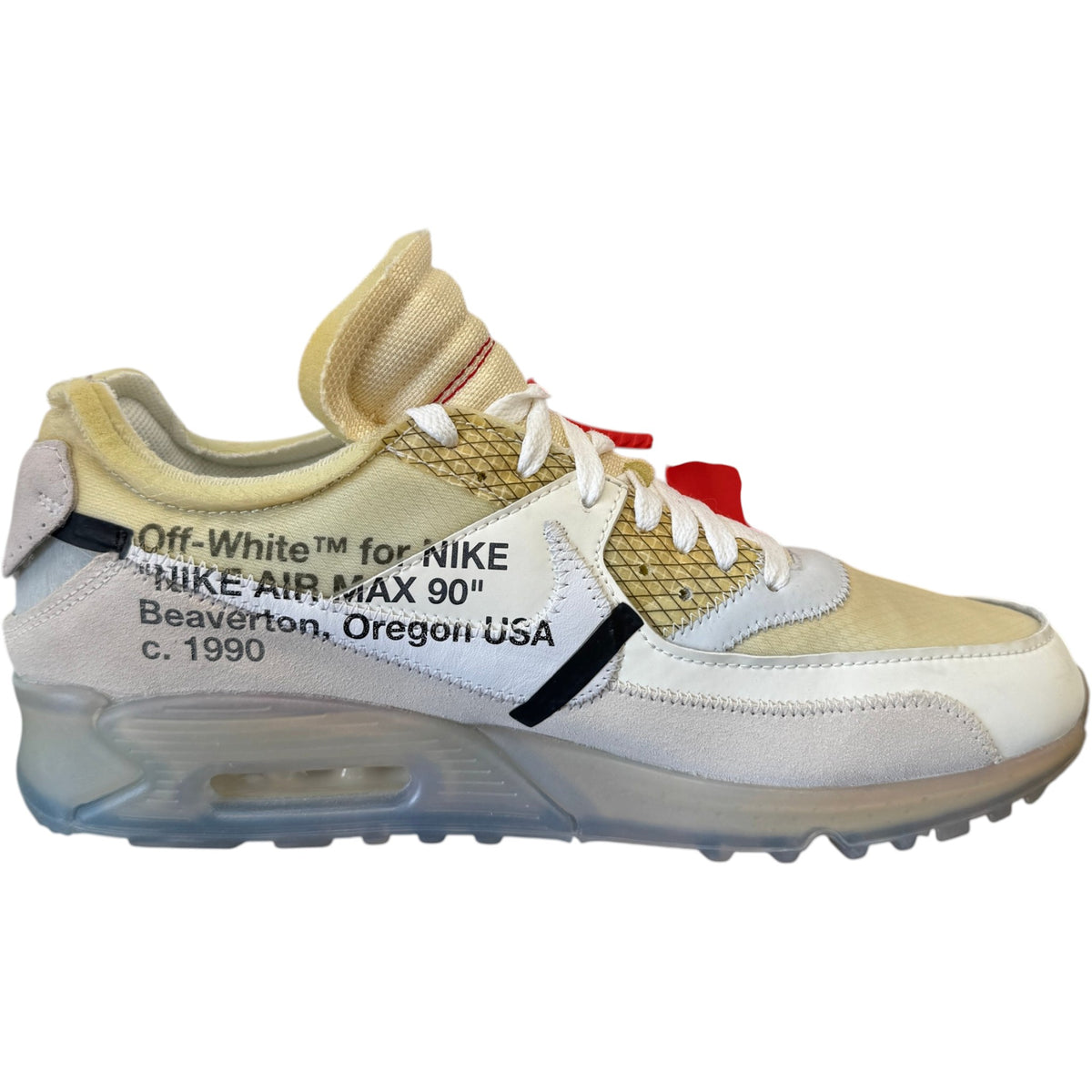 Men's x Nike Air Max 90 "The Ten" Low Trainers Cream Size UK 10 / EU 44 - Photo 5