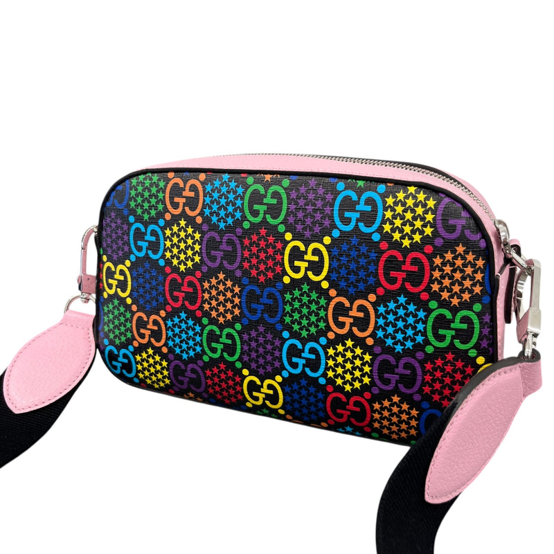 Women's GG Psychedelic Camera Crossbody Bag Pink