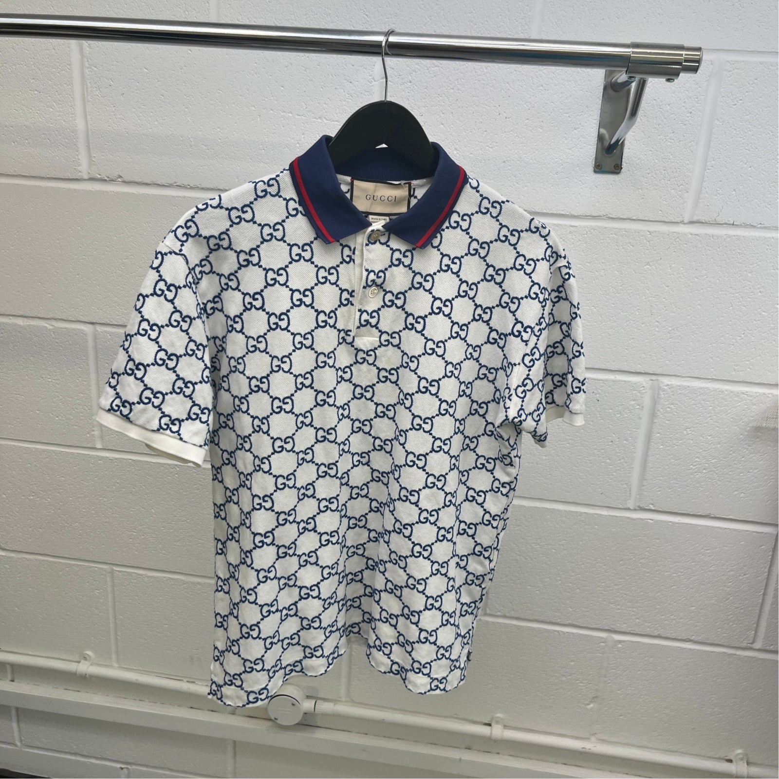 Women's GG Supreme Polo Shirt White Size S / UK 8 - Photo 8