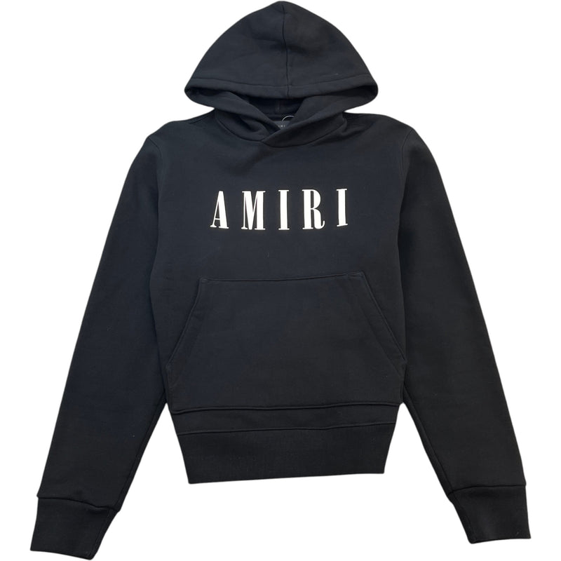 Men's Logo Print Hoodie Black Size M