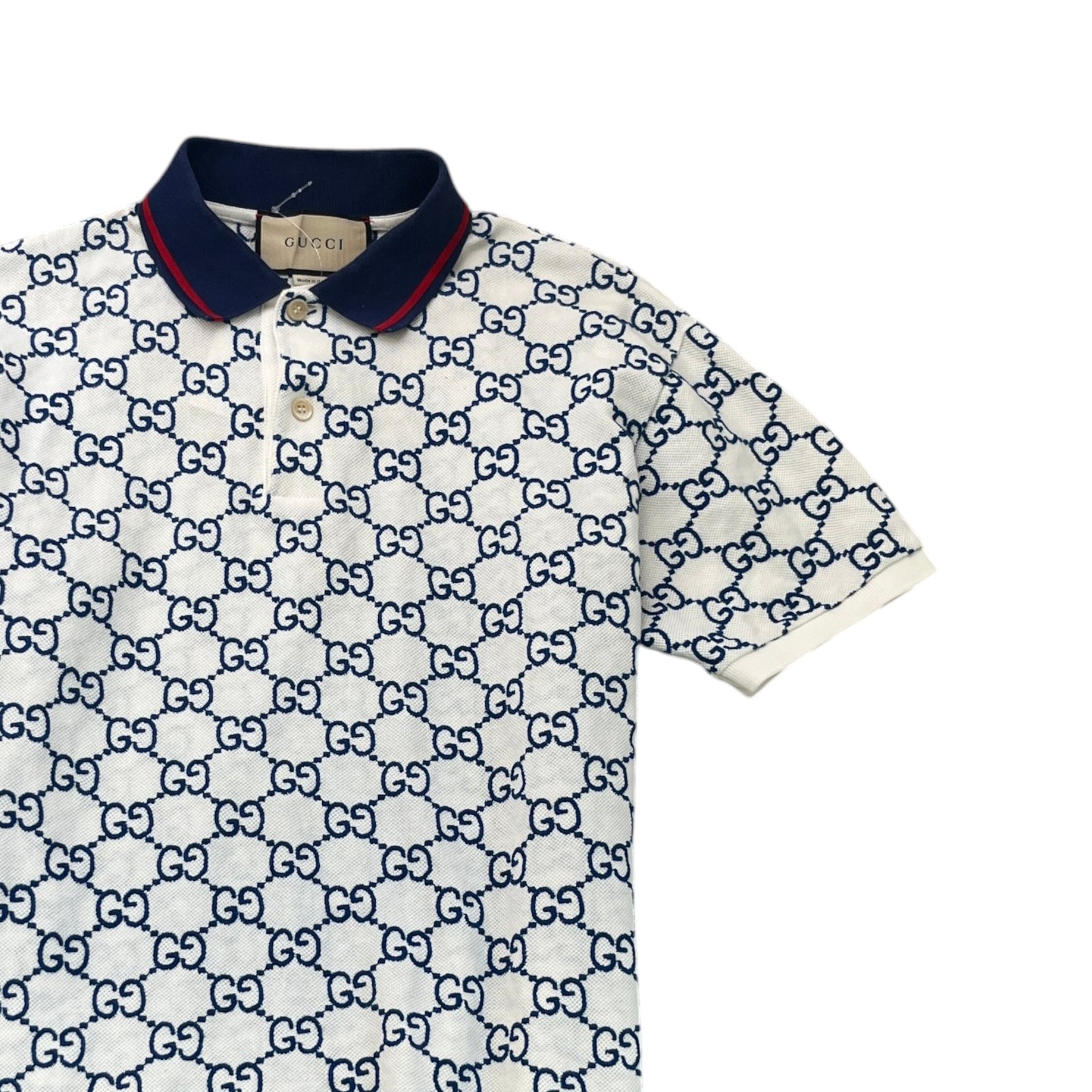Women's GG Supreme Polo Shirt White Size S / UK 8 - Photo 3
