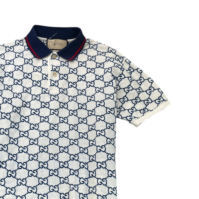 Women's GG Supreme Polo Shirt White Size S / UK 8