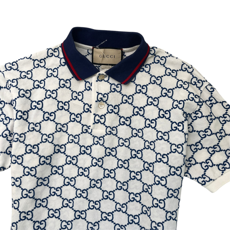 Women's GG Supreme Polo Shirt White Size S / UK 8