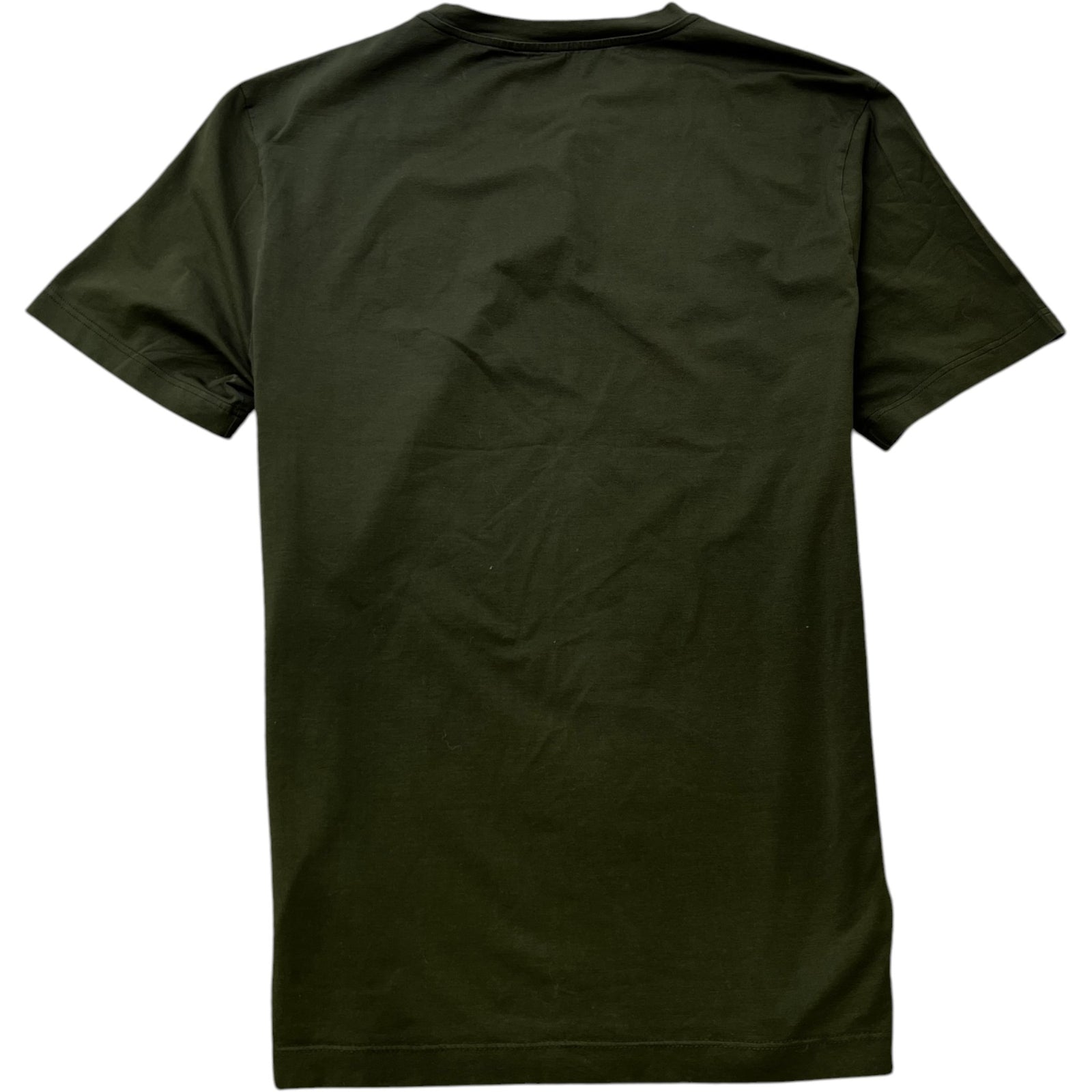 Men's Embroidered Logo T-Shirt Khaki Size L - Photo 2