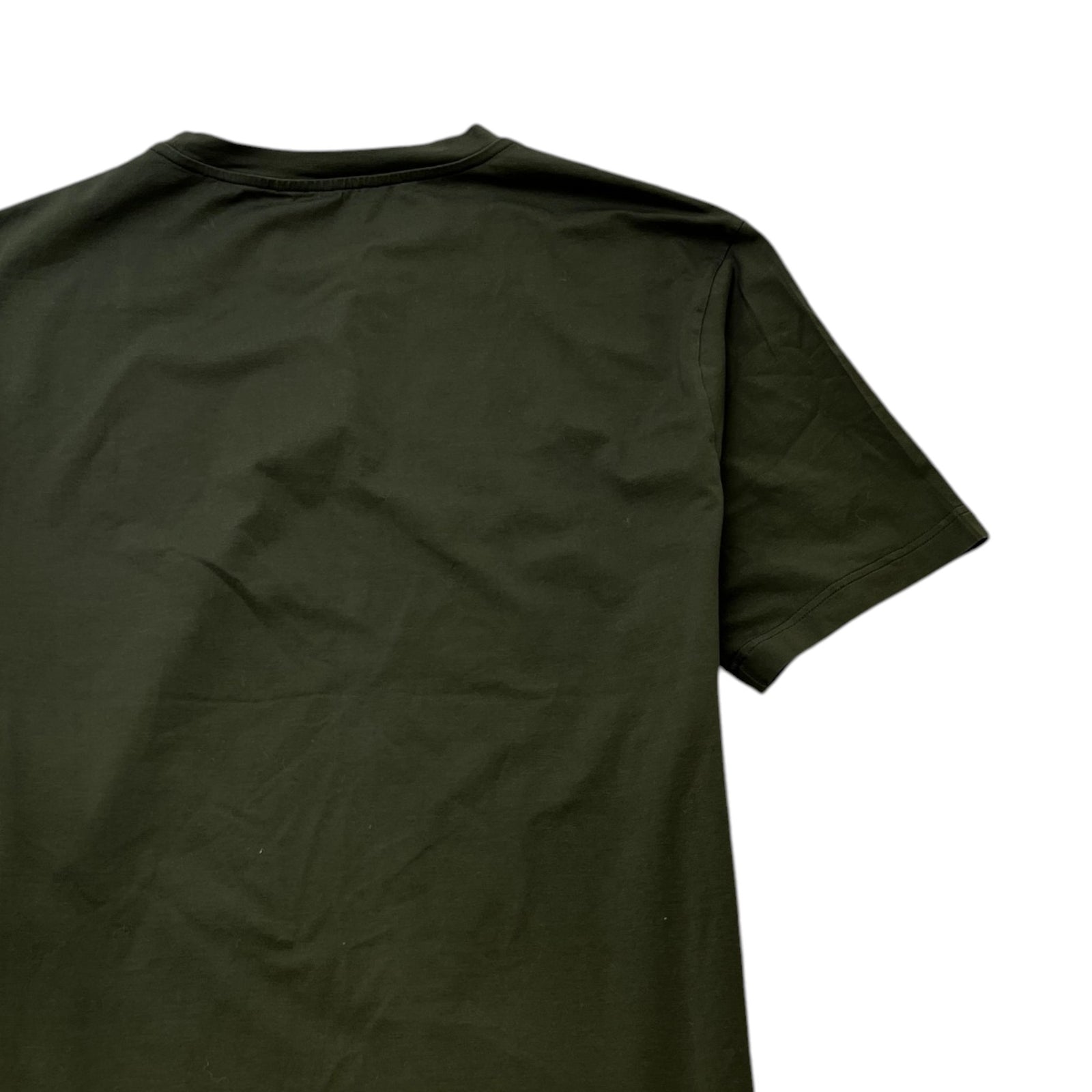 Men's Embroidered Logo T-Shirt Khaki Size L - Photo 3