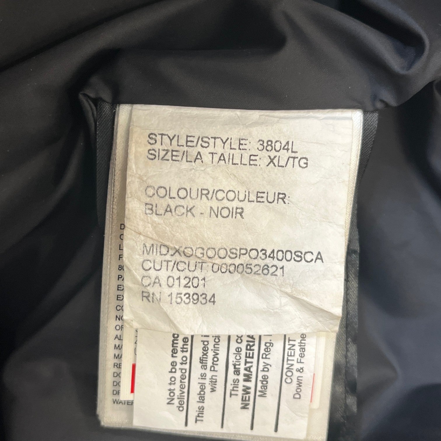Women's Chelsea Parka Down Jacket Black Size XL - Photo 8