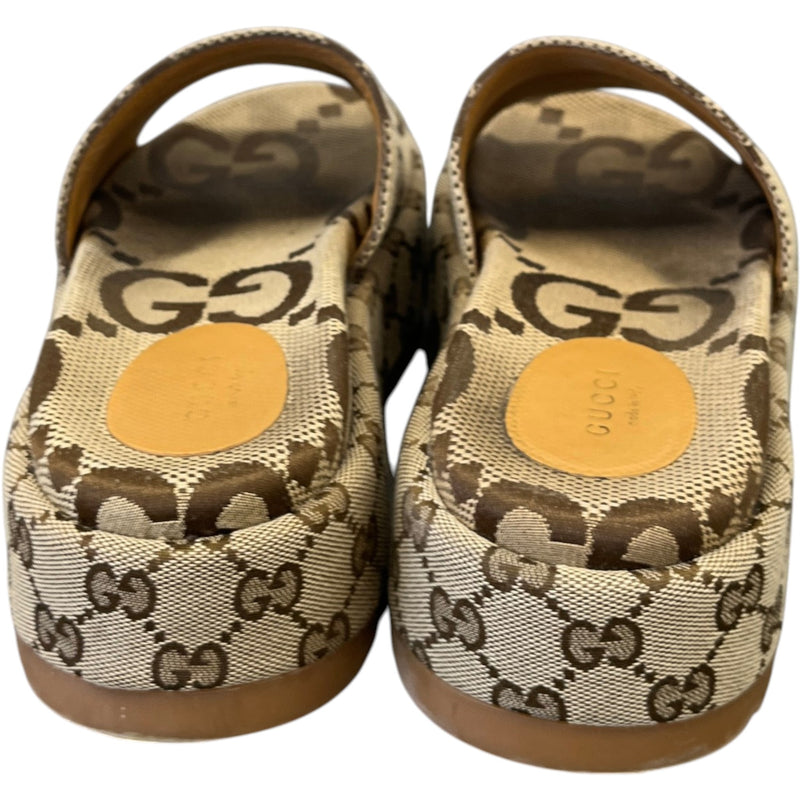 Women's GG Supreme Angelina Slides Beige Size UK 5 / EU 38